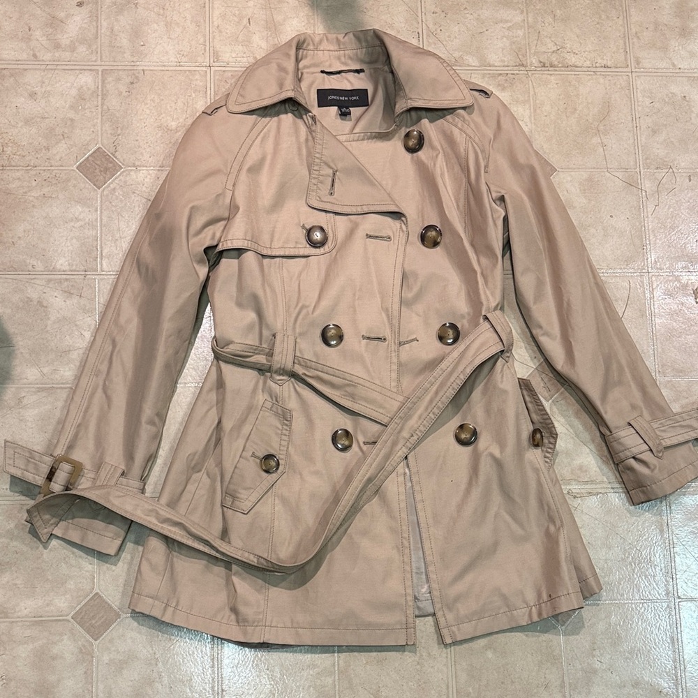 Jones New York Tan Trench Coat